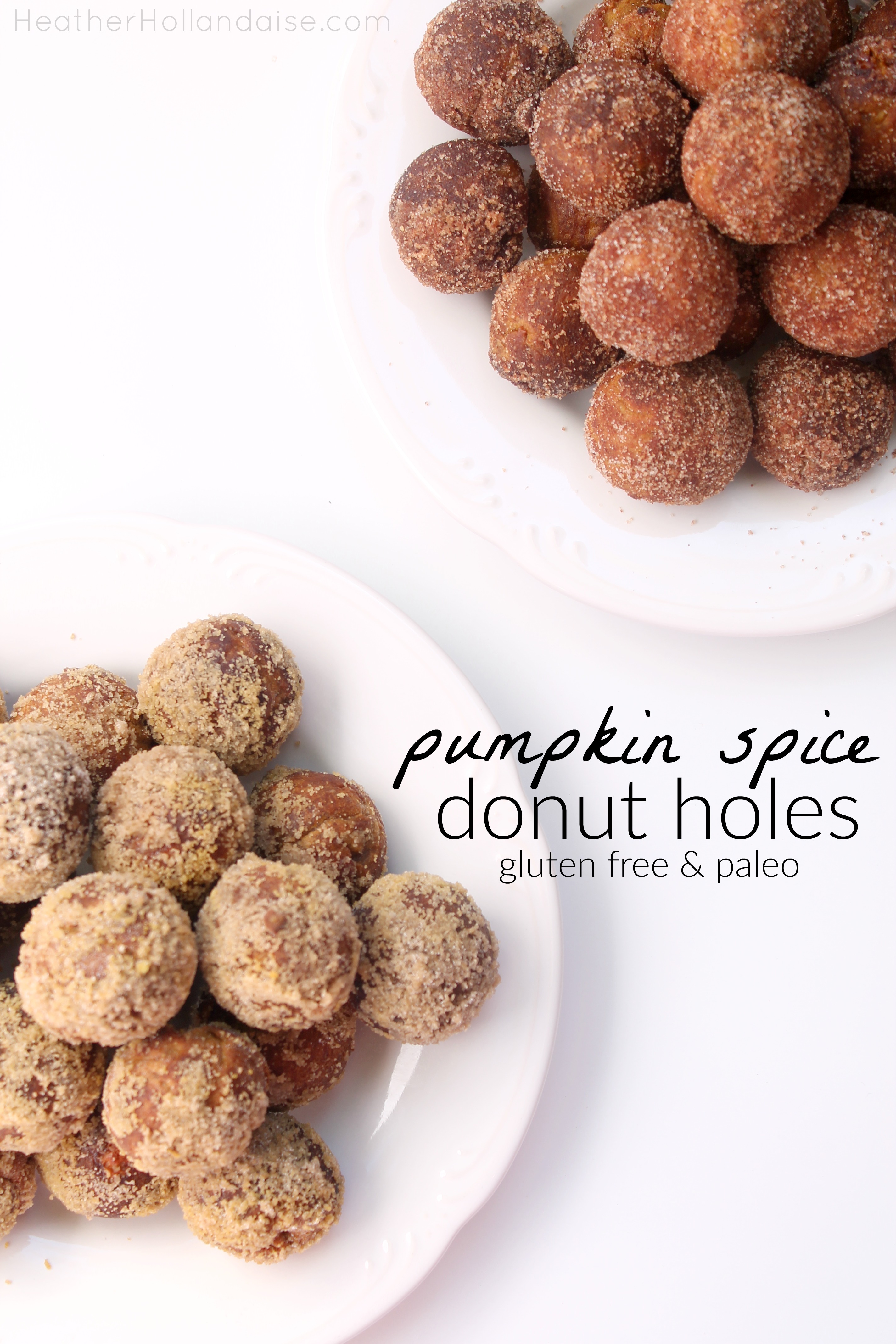 Gluten Free & Paleo Pumpkin Spice Donut Holes