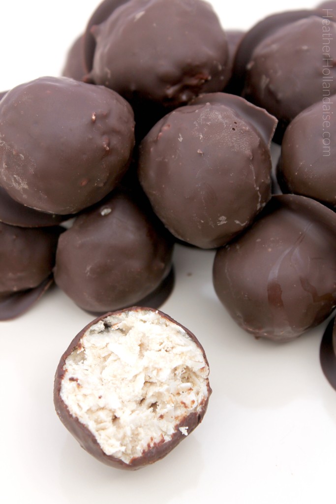 coconut lime protein truffles
